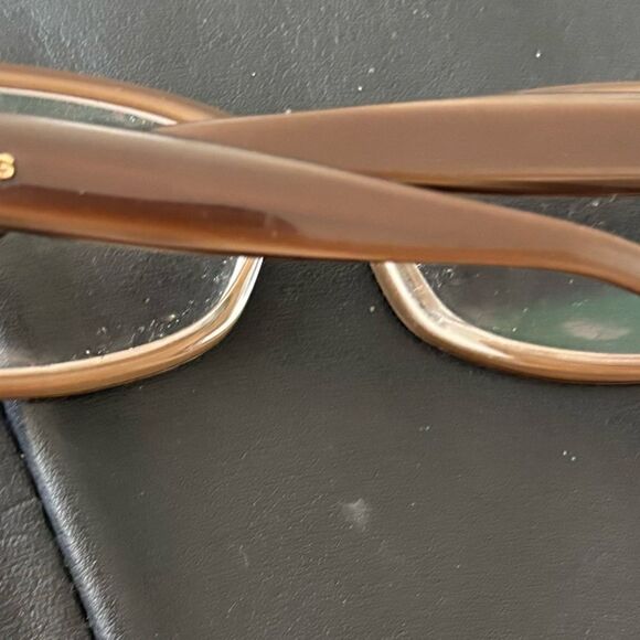 Marc Jacob’s logo glasses brown frames gold hardware classic eyewear cat eye - Picture 11 of 14